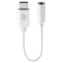 Audio Adaptor Cellularline Music Enabler Type-C, 3.5 mm/USB Type-C, 0,15m, Alb