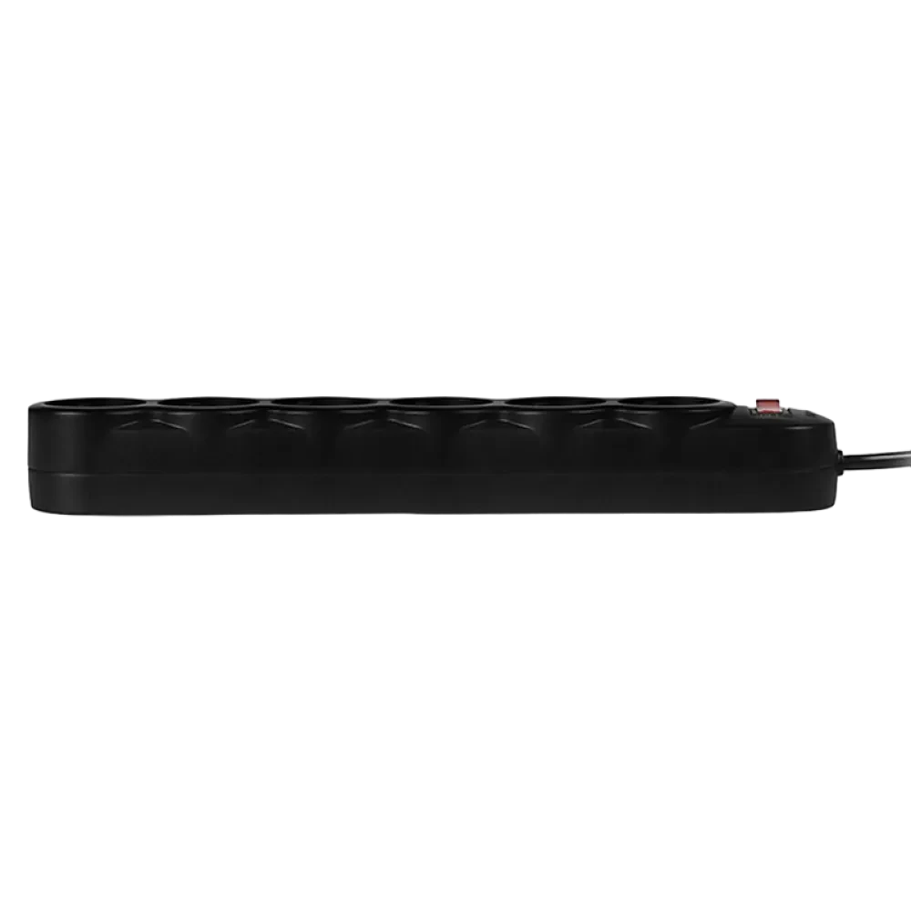 Сетевой фильтр SVEN SF-06E, 6 Розеток, 1,8м, Чёрный