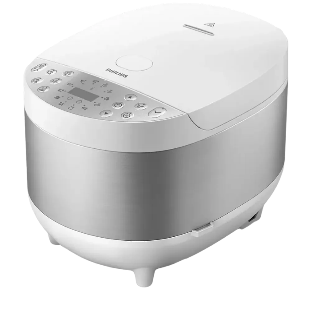 Aparat de gătit multifuncțional Philips HD4713/40, Alb | Argintiu
