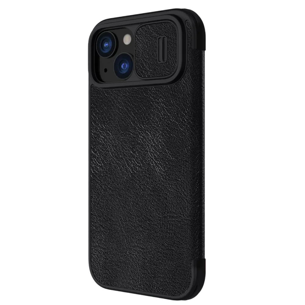 Husă tip carte Nillkin iPhone 15 Pro Max - Qin Pro, Negru