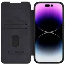 Husă tip carte Nillkin iPhone 15 Pro Max - Qin Pro, Negru