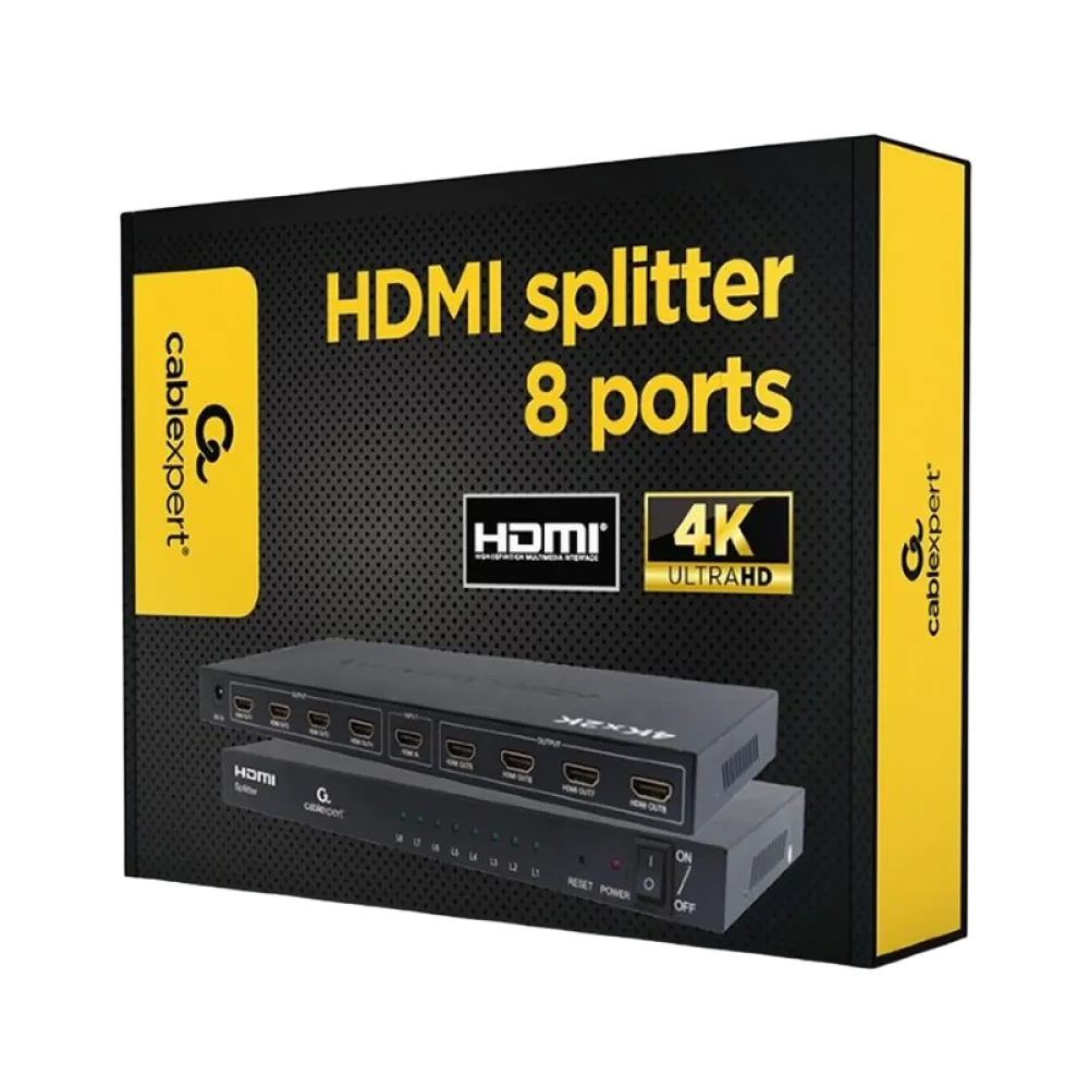 Splitter HDMI Cablexpert DSP-8PH4-03, HDMI (F) - , Negru