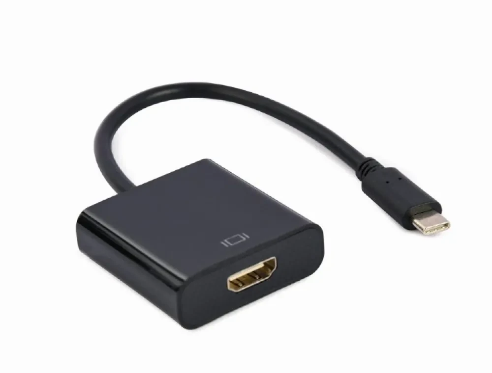 Видеокабель Cablexpert A-CM-HDMIF-03, USB 3.1 Type-C (M) - HDMI (F), 0,15 м, Чёрный