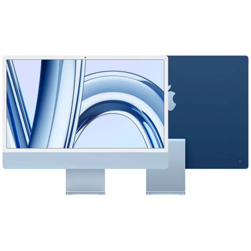 Computer All-in-One Apple iMac A2874, 24", M3 with 8-core CPU and 8-core GPU, 16GB/512GB, macOS Sonoma, Albastru