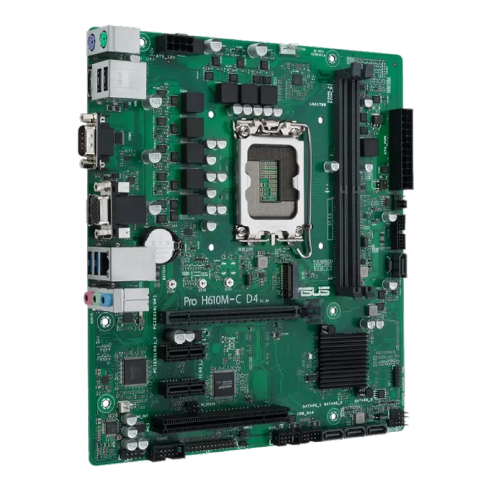 Placă de bază ASUS PRO H610M-C D4-CSM, LGA1700, Intel H610, Micro-ATX