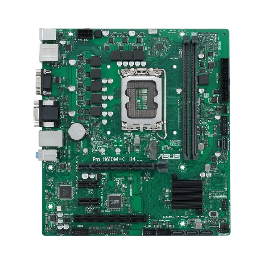 Placă de bază ASUS PRO H610M-C D4-CSM, LGA1700, Intel H610, Micro-ATX