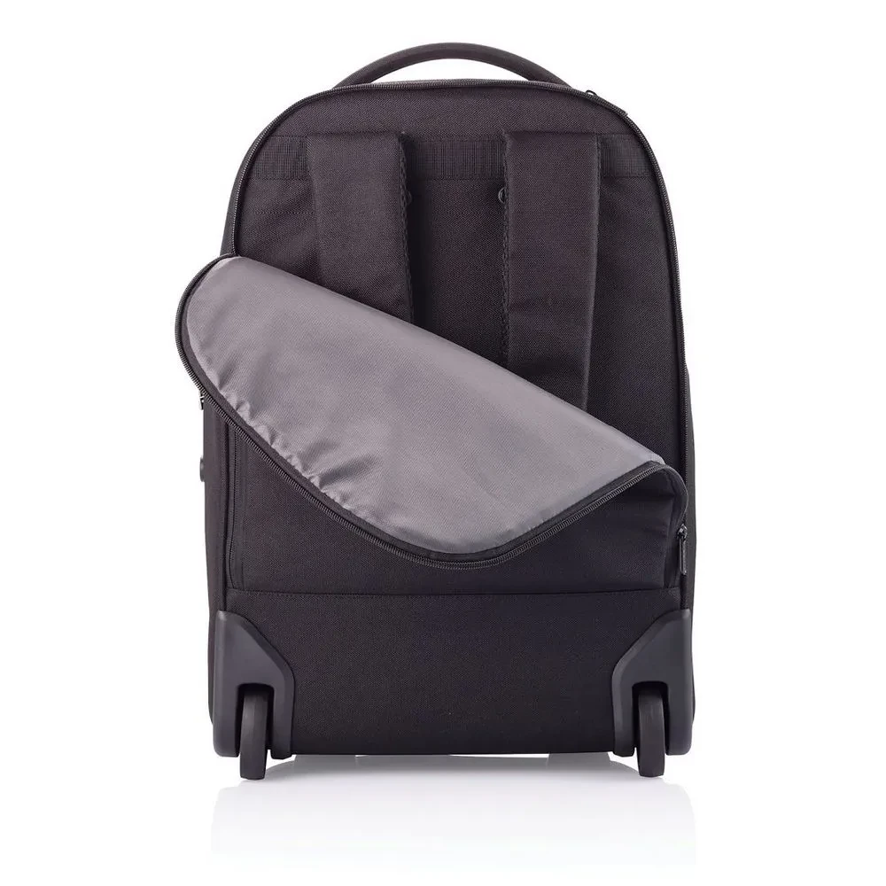 Rucsac de călătorie Bobby Trolley, 17", Poliuretan, Negru