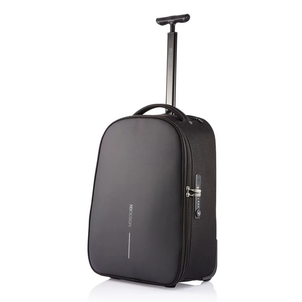 Rucsac de călătorie Bobby Trolley, 17", Poliuretan, Negru