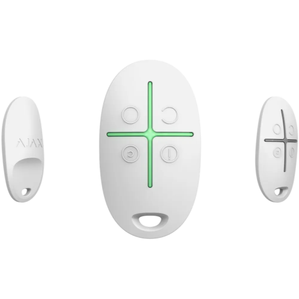 Buton de urgență Ajax SpaceControl, Alb