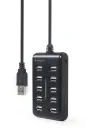 USB-концентратор Gembird UHB-U2P10P-01, Чёрный