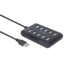 USB-концентратор Gembird UHB-U2P10P-01, Чёрный