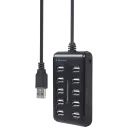 USB-концентратор Gembird UHB-U2P10P-01, Чёрный