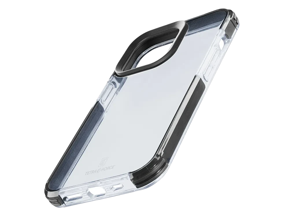 Husă Cellularline Tetra Force Strong Guard - iPhone 14, Transparent
