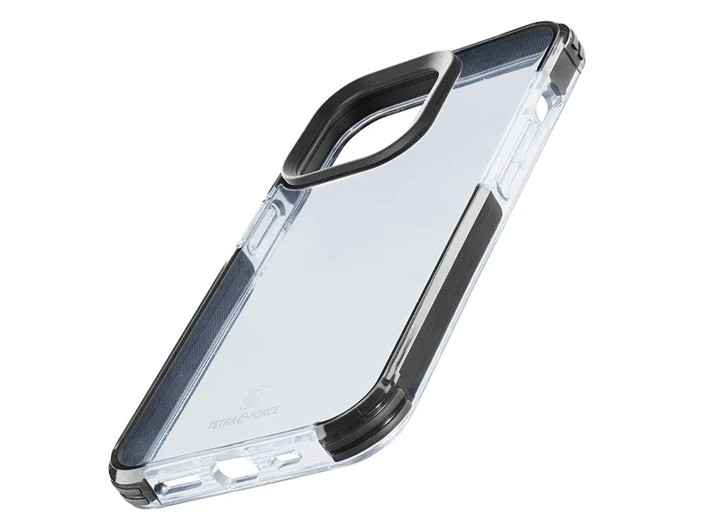 Husă Cellularline Tetra Force Strong Guard - iPhone 14, Transparent