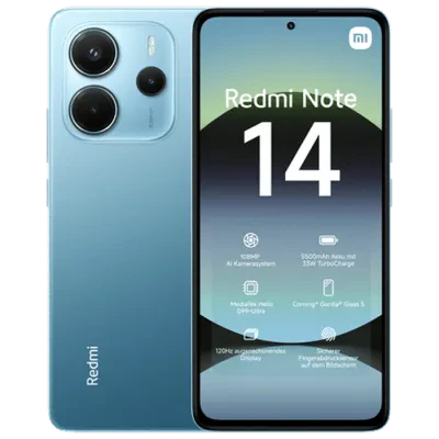 Smartphone Xiaomi Redmi Note 14 4G, 8GB/256GB, Ocean Blue