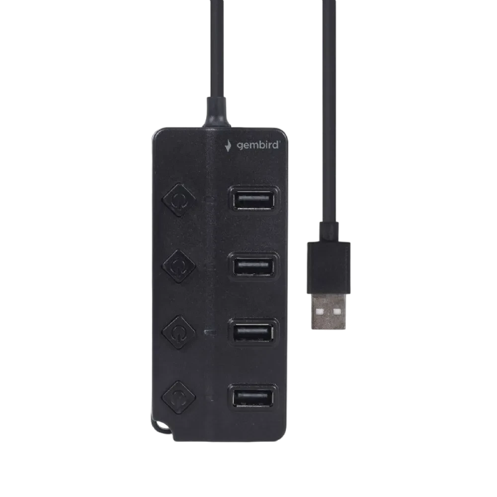 Adaptor Hub Gembird UHB-U2P4P-01, Negru