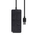 Adaptor Hub Gembird UHB-U2P4P-01, Negru