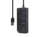 Adaptor Hub Gembird UHB-U2P4P-01, Negru