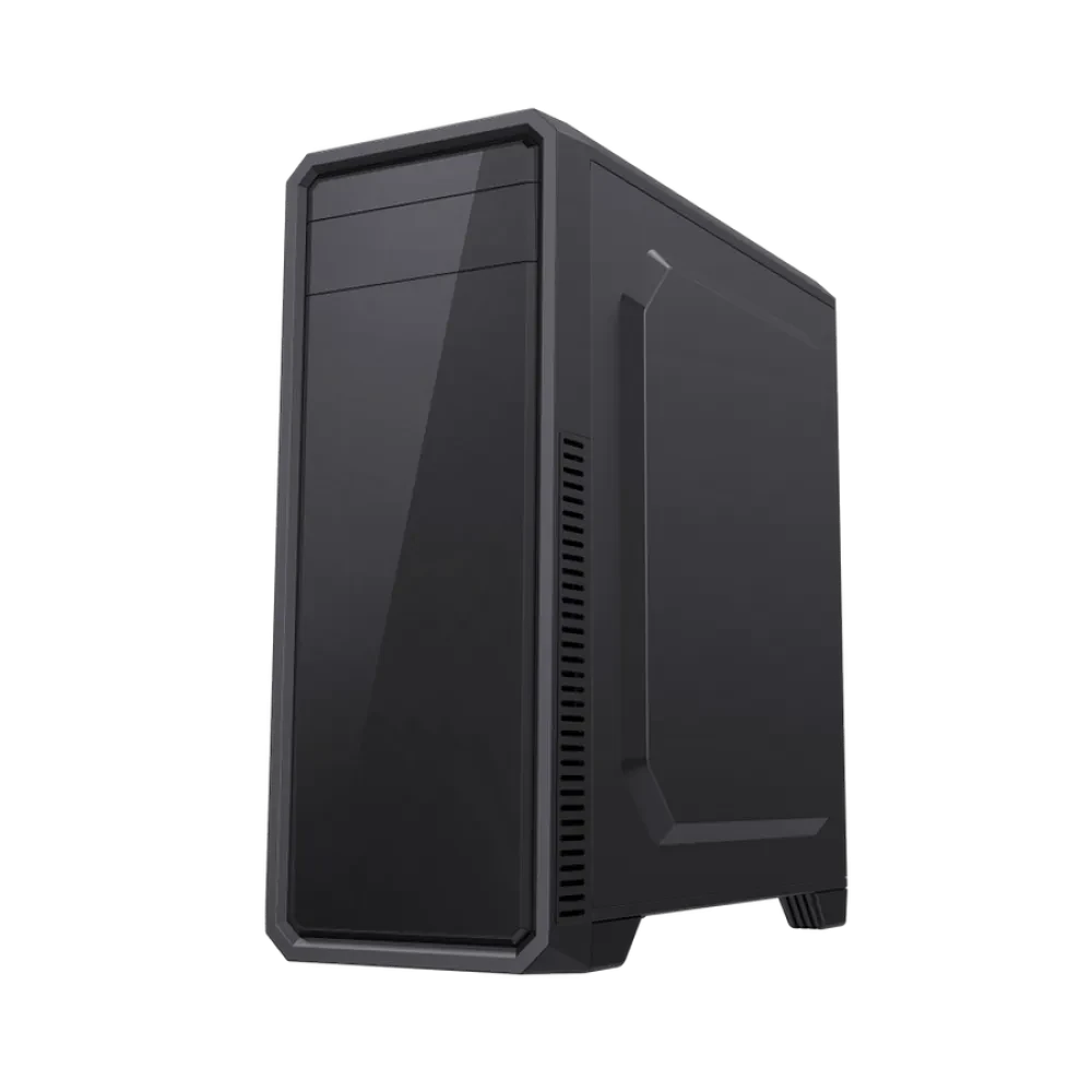 Компьютерный корпус Gamemax G561E-BK, Midi-Tower, Без блока питания, Чёрный