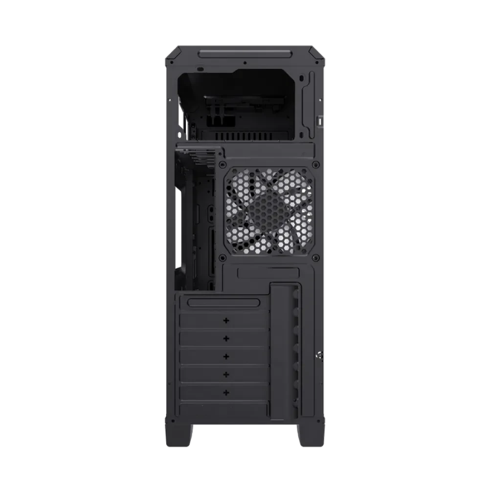 Компьютерный корпус Gamemax G561E-BK, Midi-Tower, Без блока питания, Чёрный
