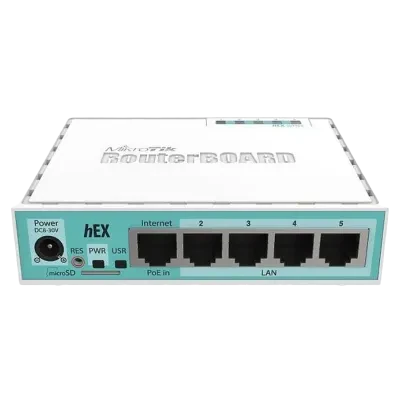 Router MikroTik hEX, Alb