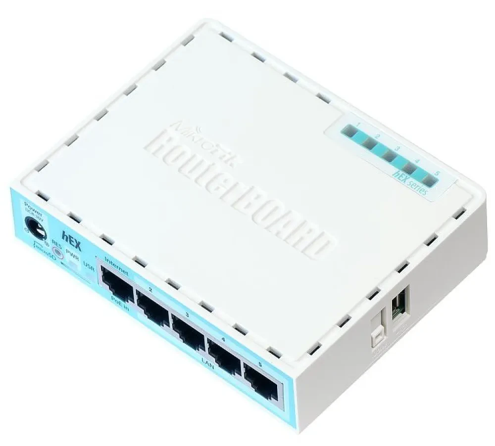 Маршрутизатор MikroTik hEX, Белый