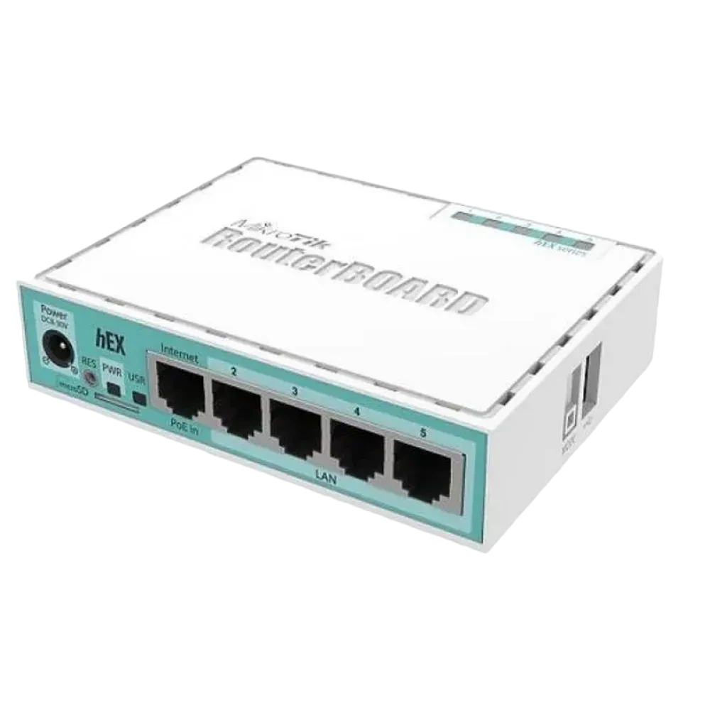 Маршрутизатор MikroTik hEX, Белый
