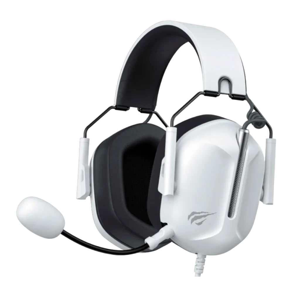 Căști gaming Havit H2033d, Cu fir, Alb