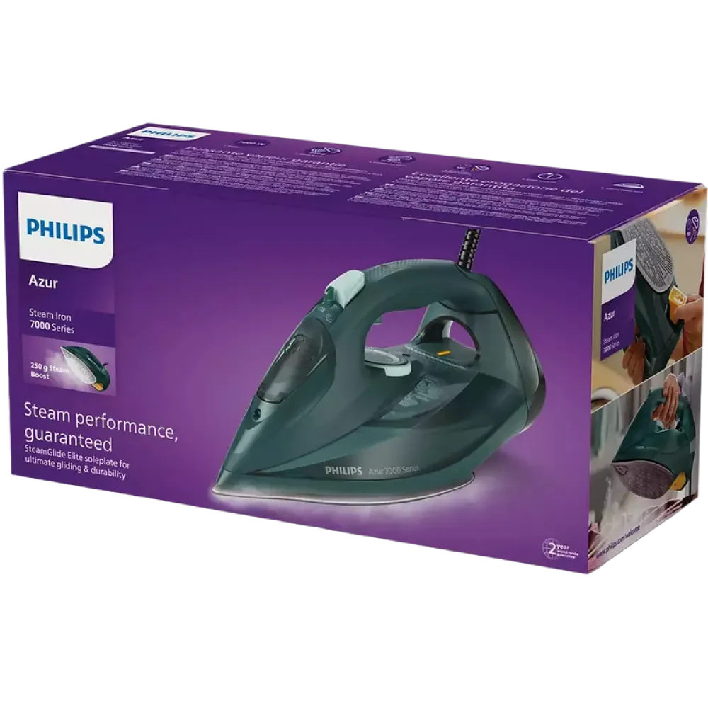 Fier de călcat Philips DST7050/70, 2800W, Verde