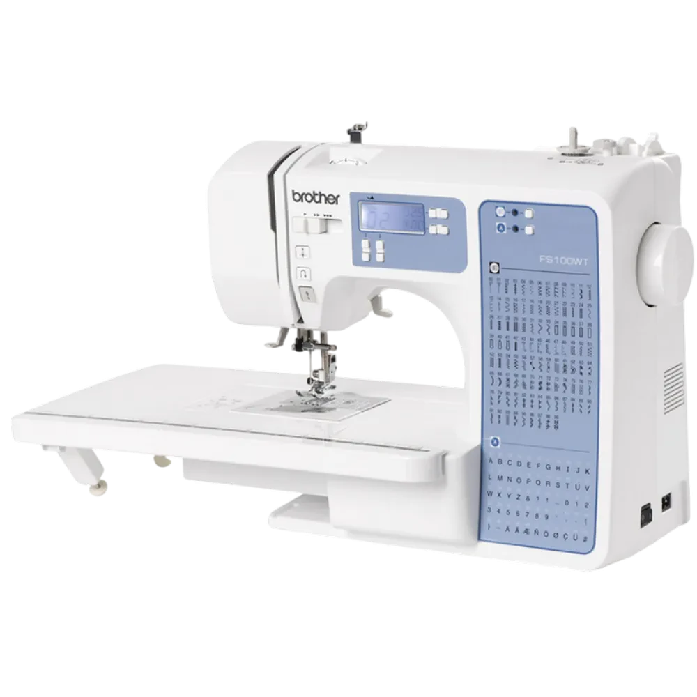 Mașină de cusut Brother FS100WT, Alb | Albastru