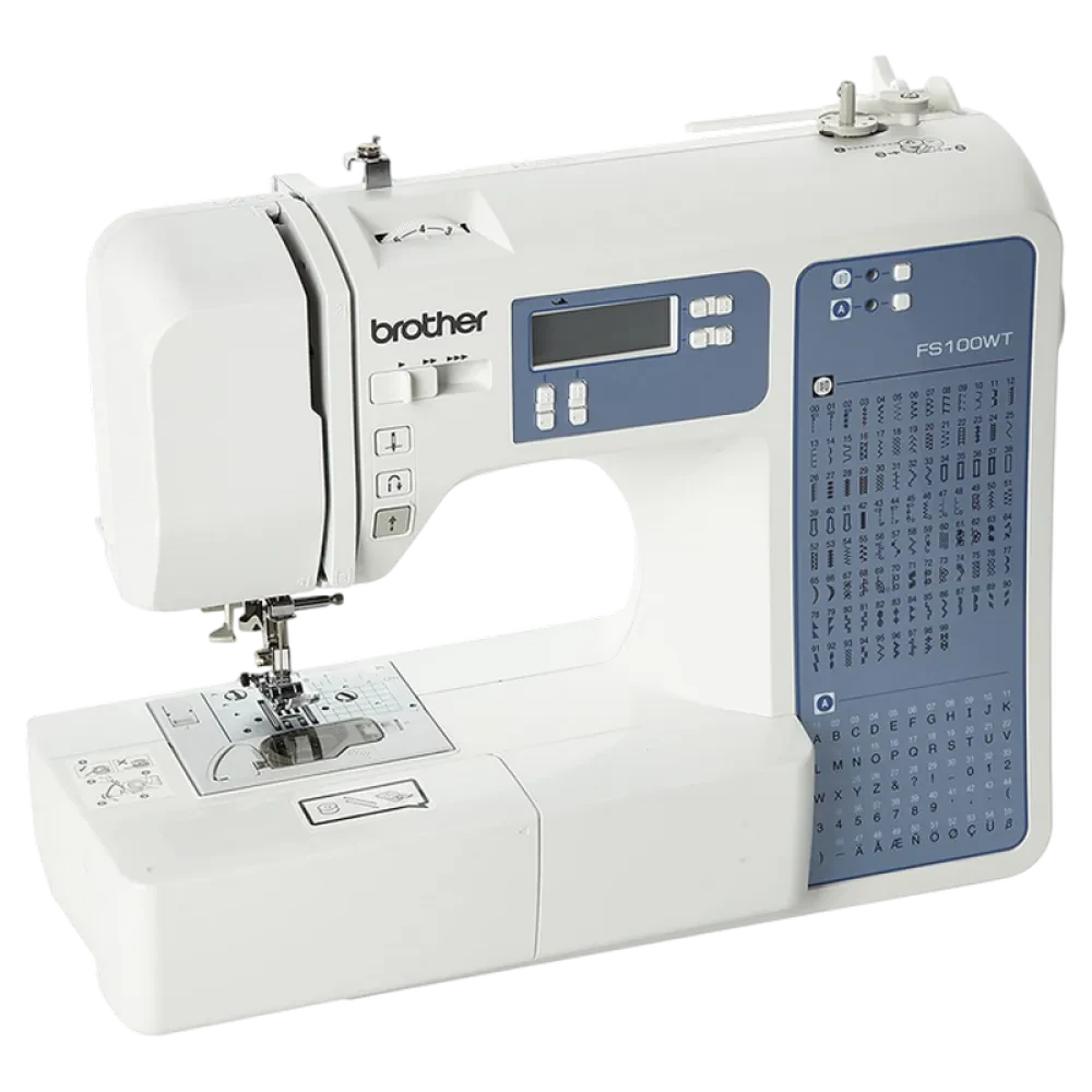 Mașină de cusut Brother FS100WT, Alb | Albastru