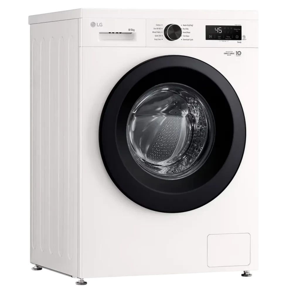 Стирально-сушильная машина LG W4X1085NWK, 8кг, Белый