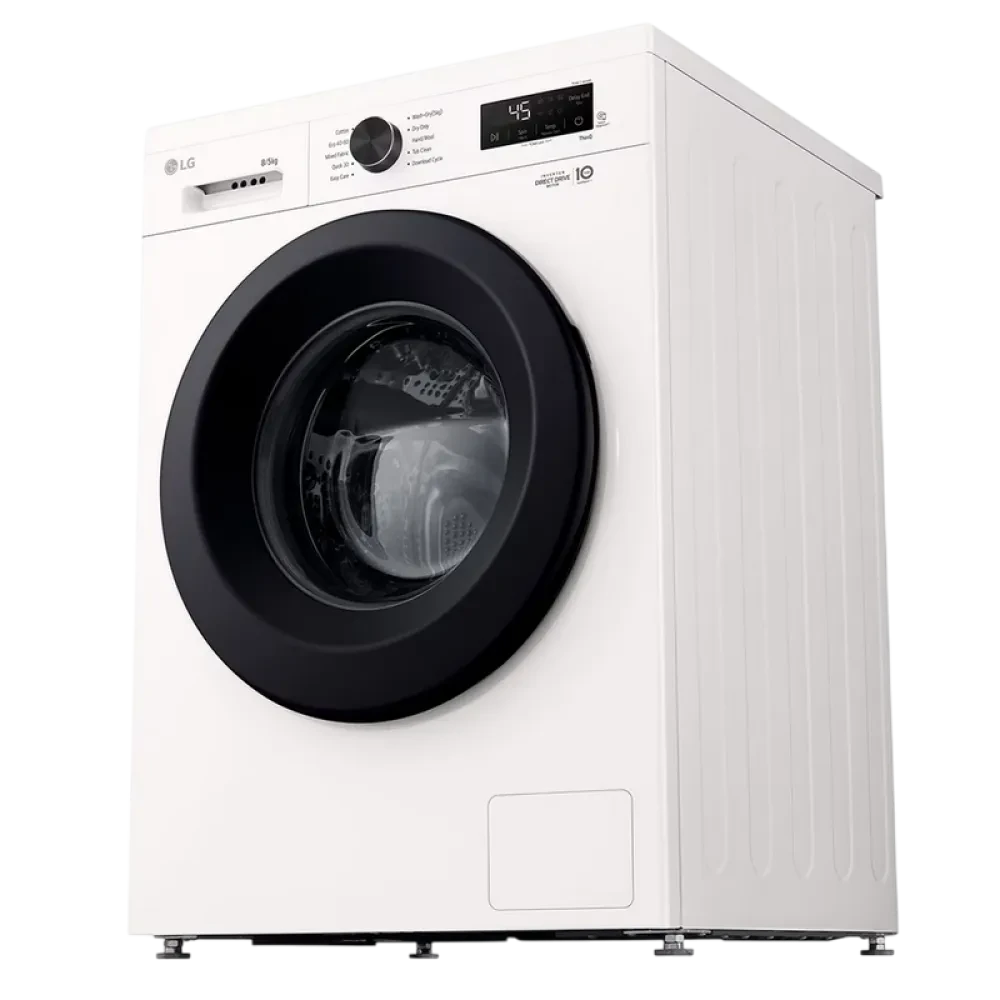 Стирально-сушильная машина LG W4X1085NWK, 8кг, Белый