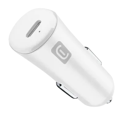 Автомобильное зарядное устройство Cellularline USB-C, 20Вт, Белый