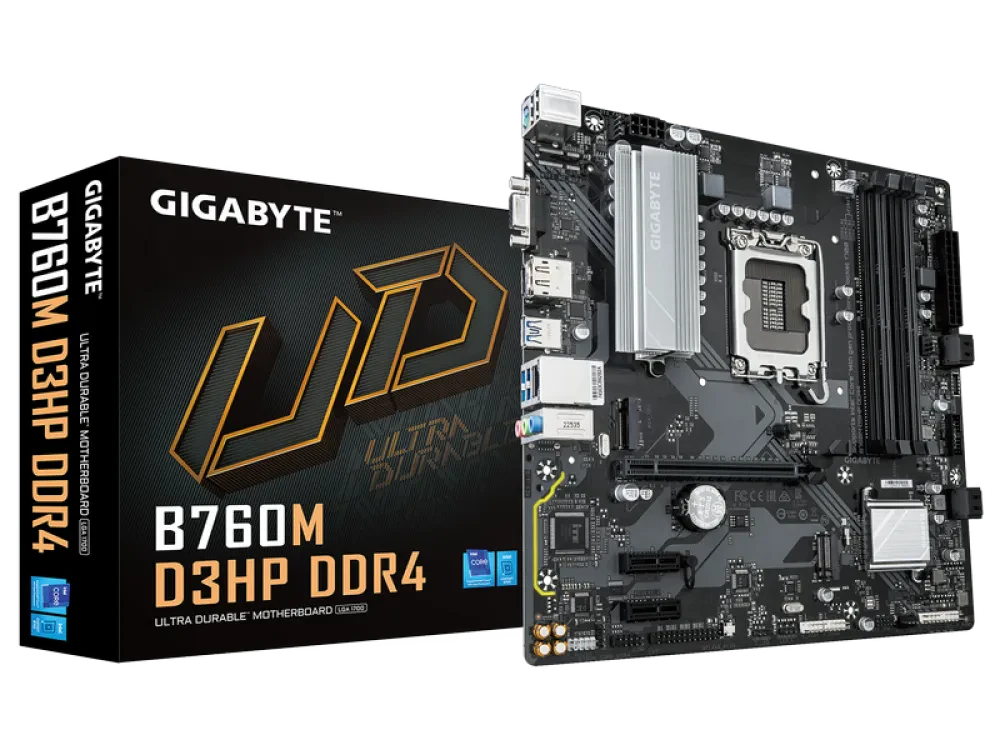Placă de bază Gigabyte B760M D3HP DDR4, LGA1700, Intel B85, Micro-ATX