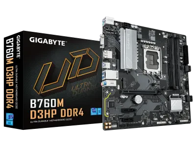 Placă de bază Gigabyte B760M D3HP DDR4, LGA1700, Intel B85, Micro-ATX