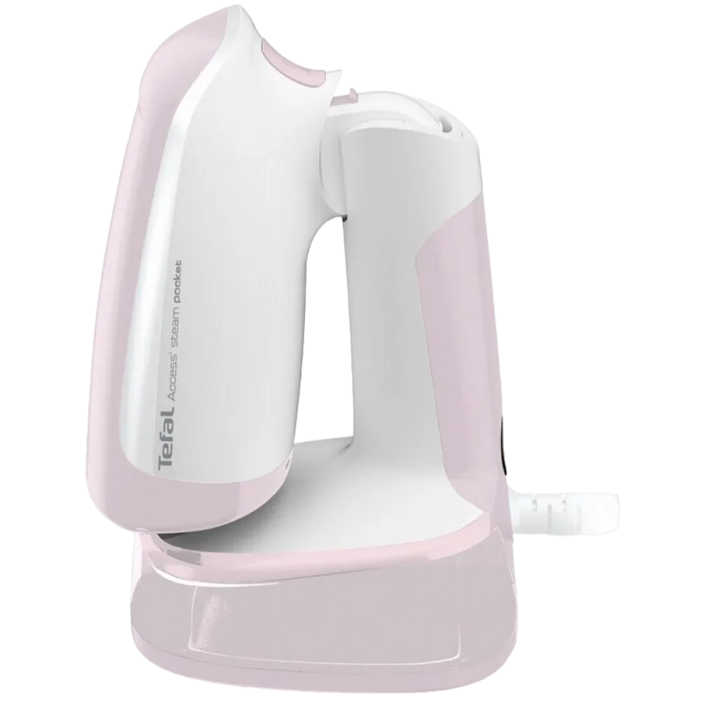 Aparat de călcat vertical cu aburi Tefal DT3050E1, Alb/Roz