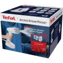 Aparat de călcat vertical cu aburi Tefal DT3050E1, Alb/Roz
