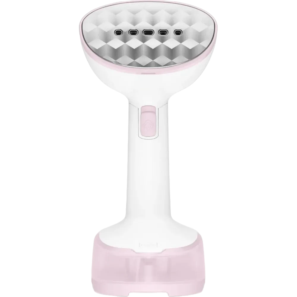 Aparat de călcat vertical cu aburi Tefal DT3050E1, Alb/Roz