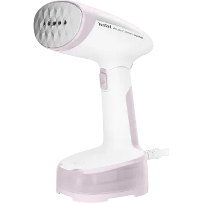 Aparat de călcat vertical cu aburi Tefal DT3050E1, Alb/Roz