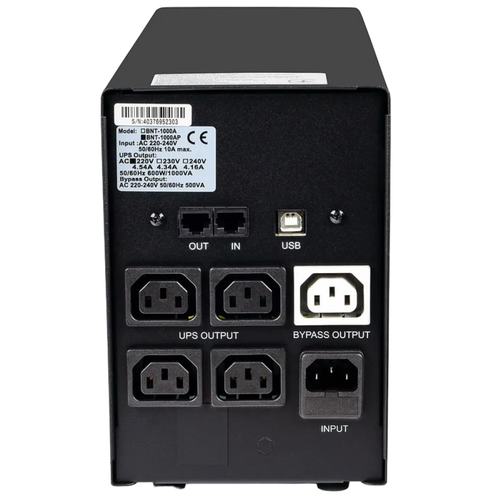 Источник бесперебойного питания PCM BNT-1200AP, Линейно-интерактивный, 1200VA, Башня