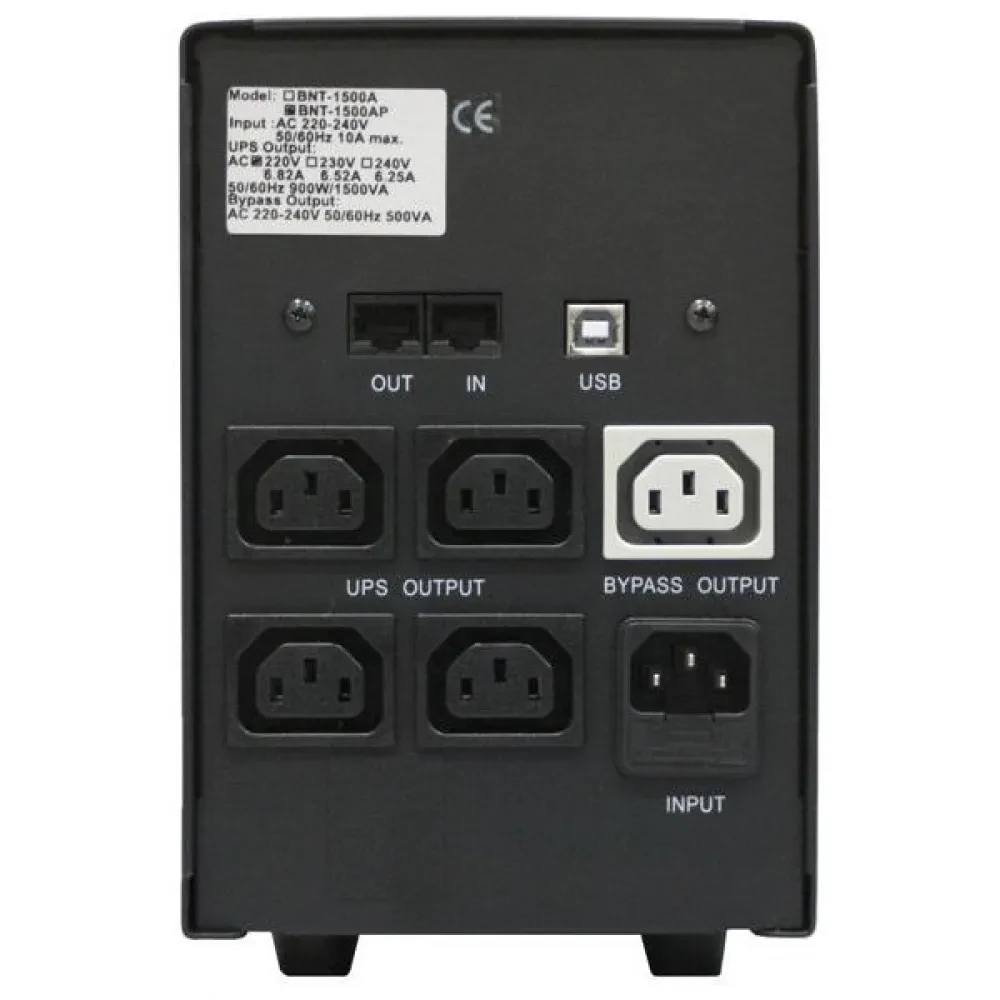 Источник бесперебойного питания PCM BNT-1200AP, Линейно-интерактивный, 1200VA, Башня