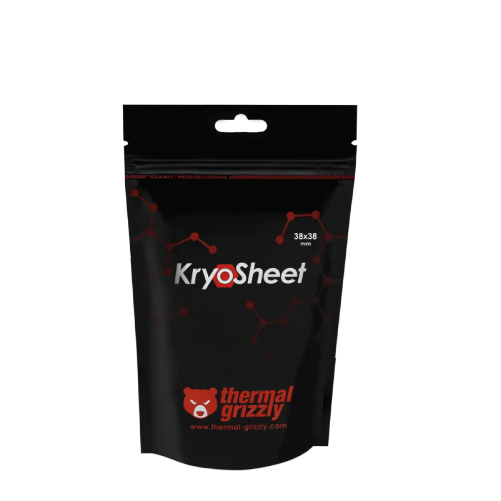 Pad Termic Thermal Grizzly KryoSheet, 38x38mm, Anthracit