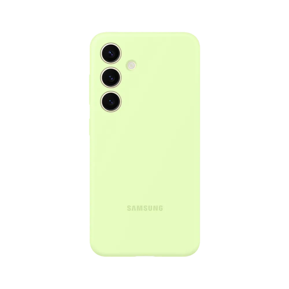 Чехол Samsung Silicone Cover Galaxy S24, Светло-зеленый