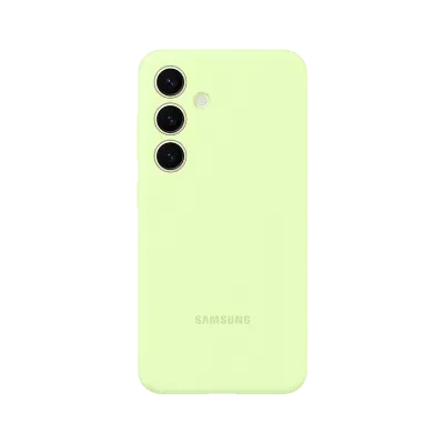 Чехол Samsung Silicone Cover Galaxy S24, Светло-зеленый