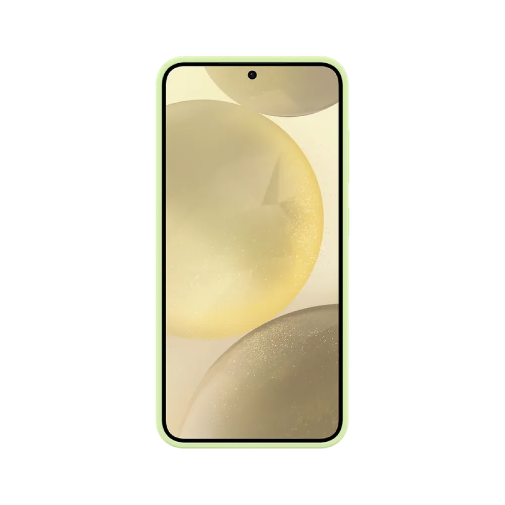 Чехол Samsung Silicone Cover Galaxy S24, Светло-зеленый
