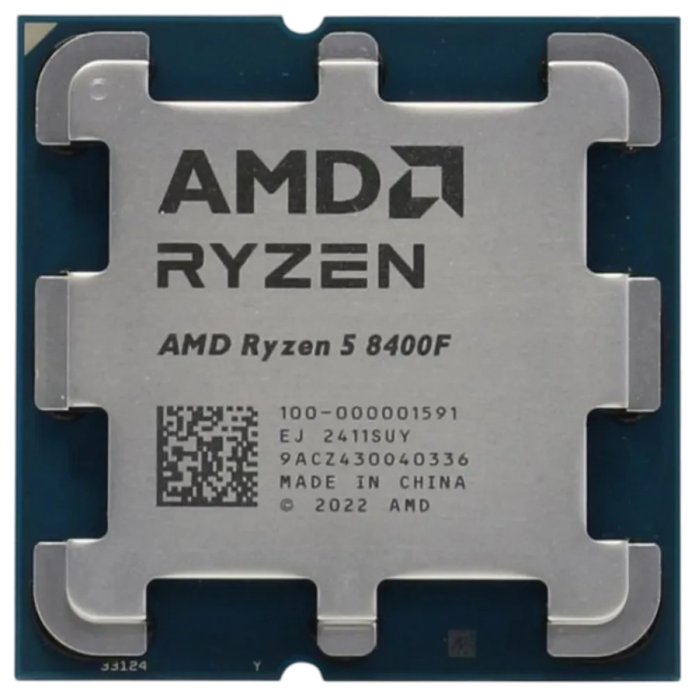Процессор AMD Ryzen 5 8400F, Нет встроенной графики, Tray