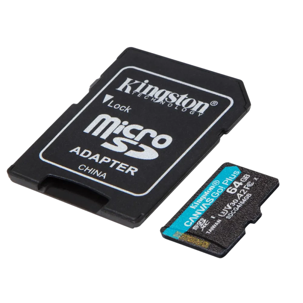 Карта памяти Kingston Canvas Go! Plus, 64Гб (SDCG4/64GB)