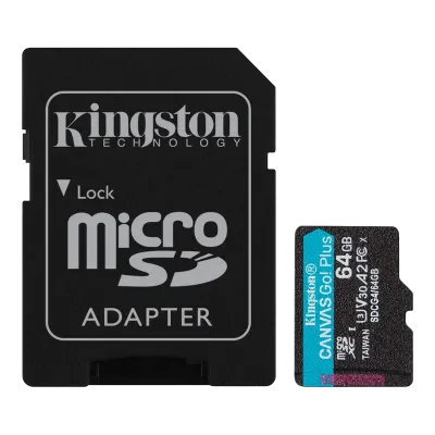 Карта памяти Kingston Canvas Go! Plus, 64Гб (SDCG4/64GB)