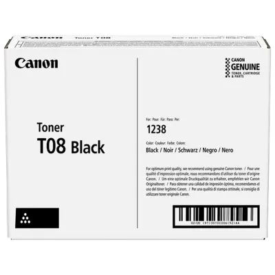 Cartuș pentru imprimantă Canon T08 Black, pentru i-Sensys X 1238i